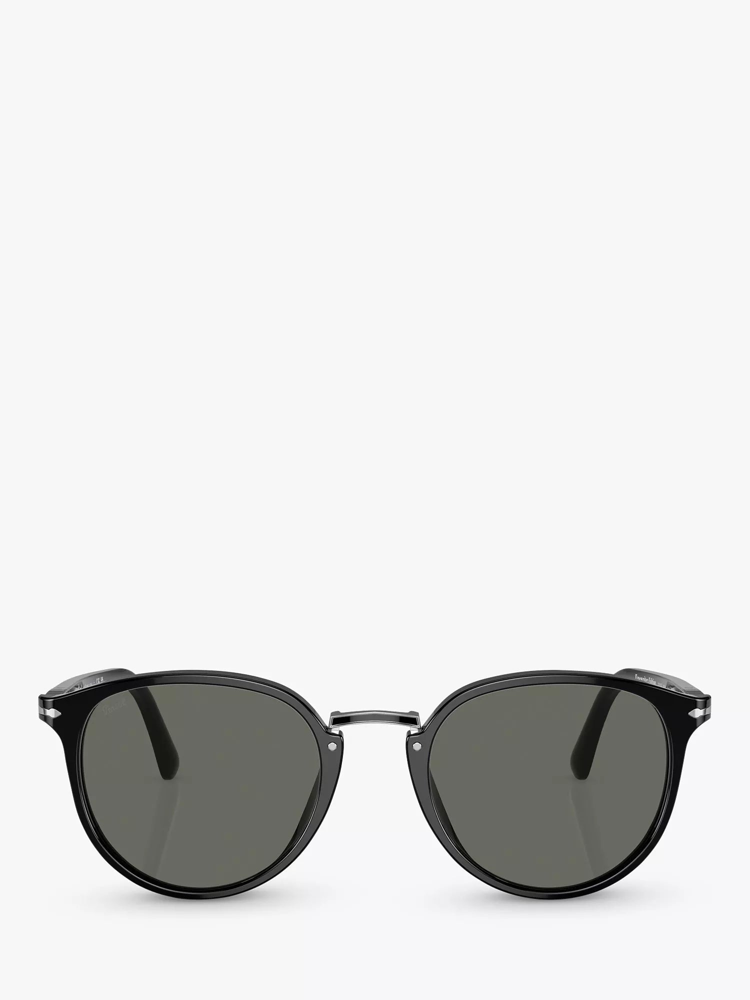 Persol oval sunglasses with dark glass lenses (British brand)