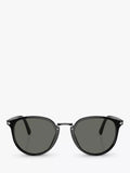 Persol oval sunglasses with dark glass lenses (British brand)