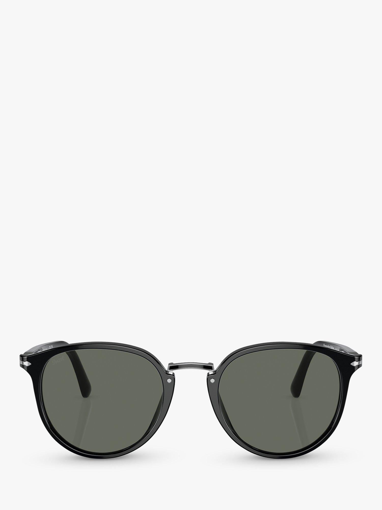Persol oval sunglasses with dark glass lenses (British brand)