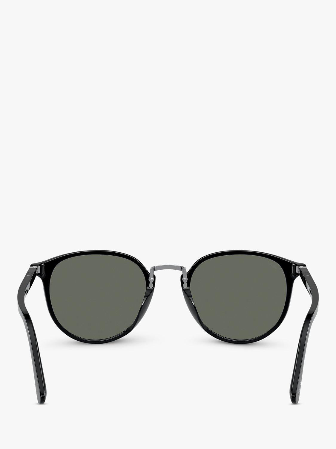 Persol oval sunglasses with dark glass lenses (British brand)