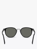 Persol oval sunglasses with dark glass lenses (British brand)