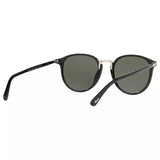 Persol oval sunglasses with dark glass lenses (British brand)