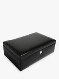 Dulwich Designs Windsor leather 10 piece watch box, imported from the UK
