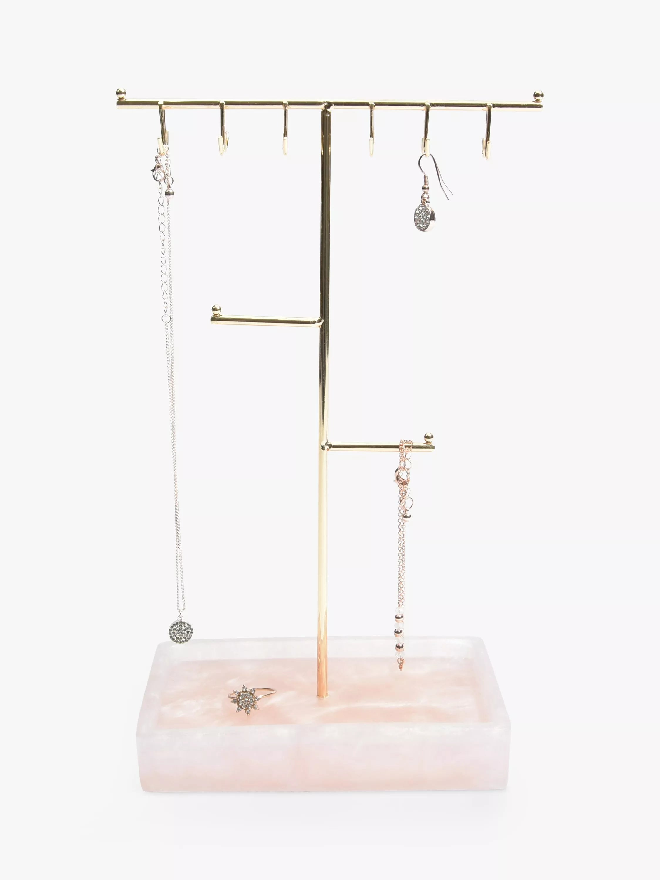 Stackers Rose T-Bar jewellery stand, imported from the UK