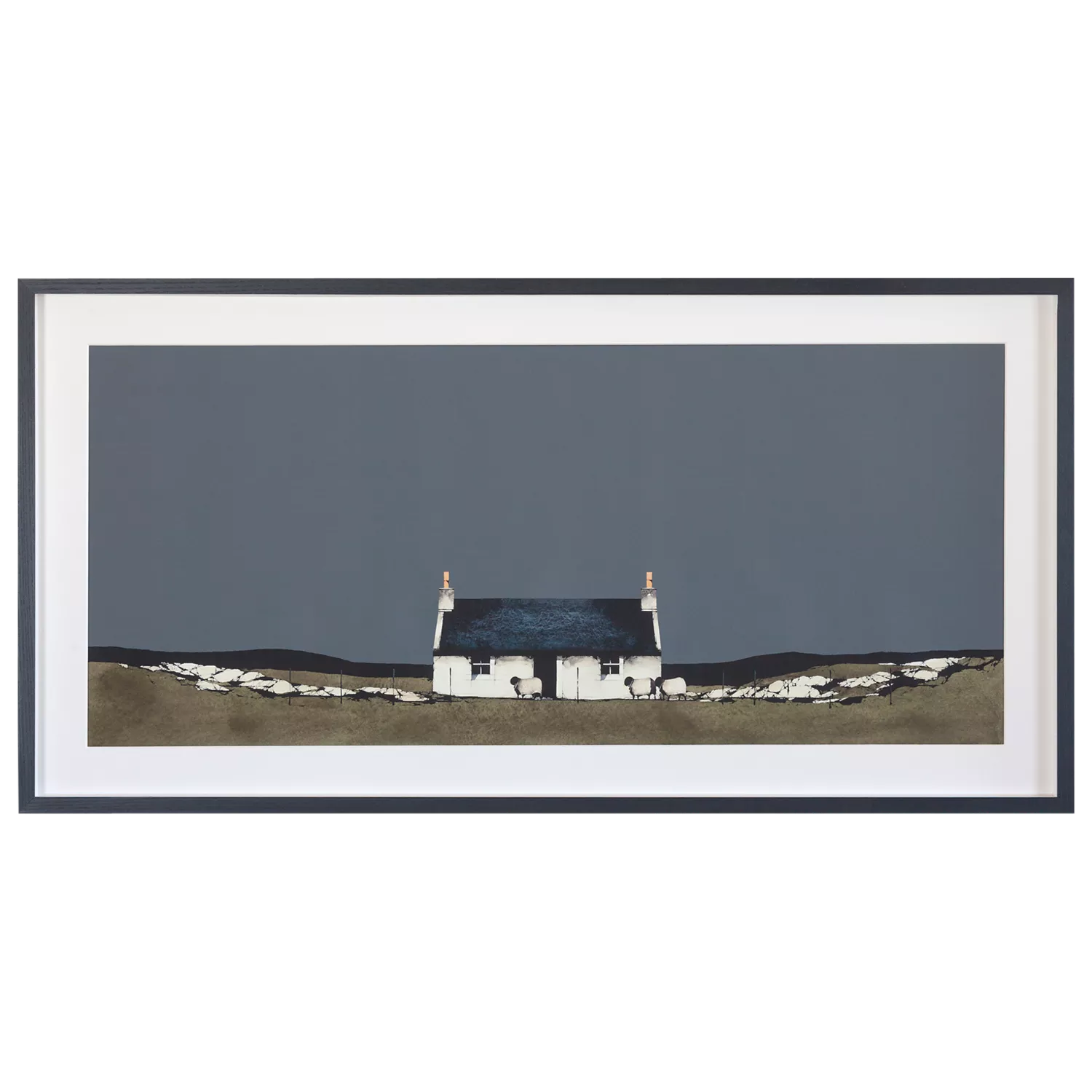 John Lewis framed print Ardmhor Barra landscape 50x98cm, UK version