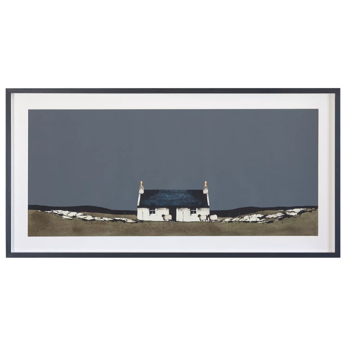 John Lewis framed print Ardmhor Barra landscape 50x98cm, UK version