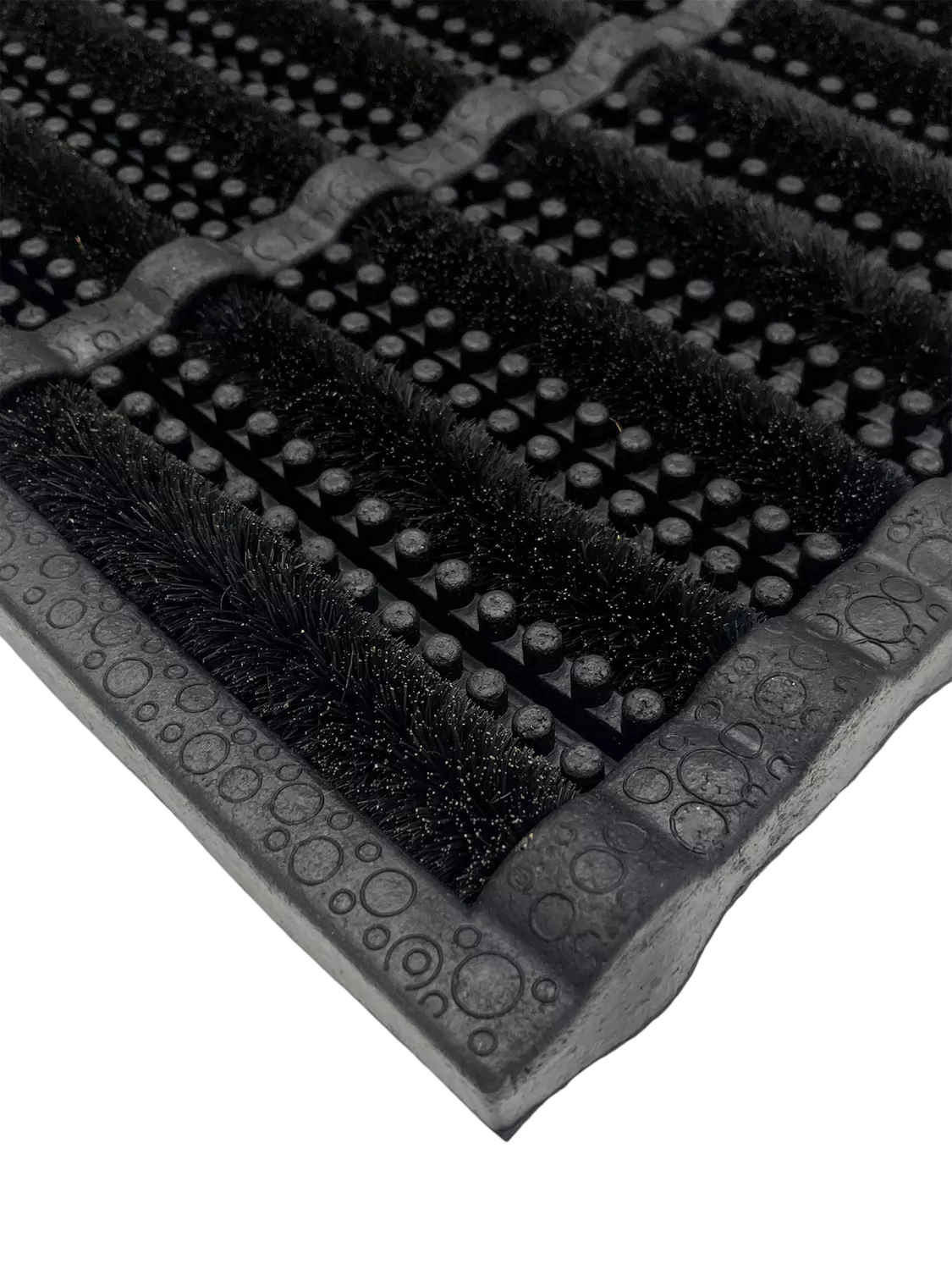 John Lewis black coir doormat with rubber base, UK version