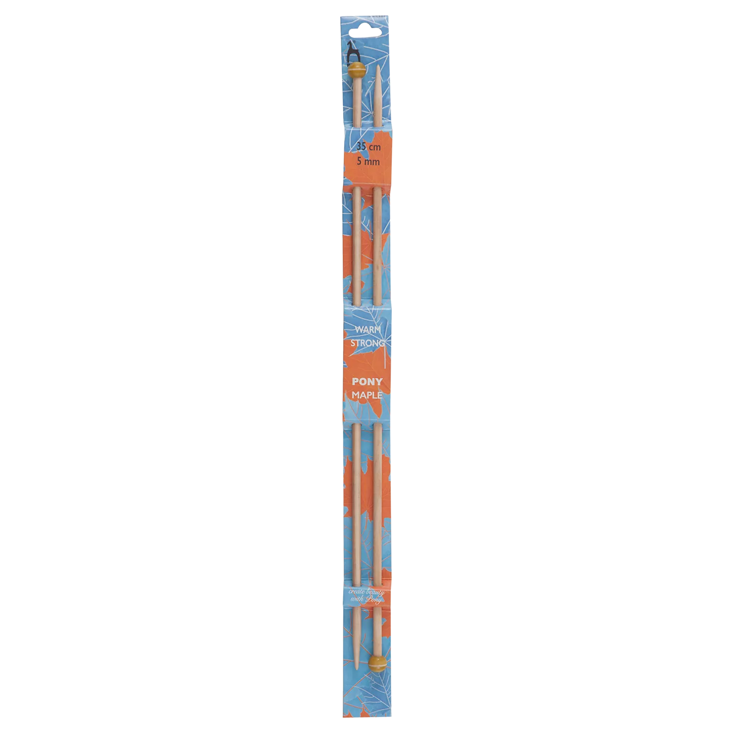 Pony Maple Single Point Knitting Needles 35cm