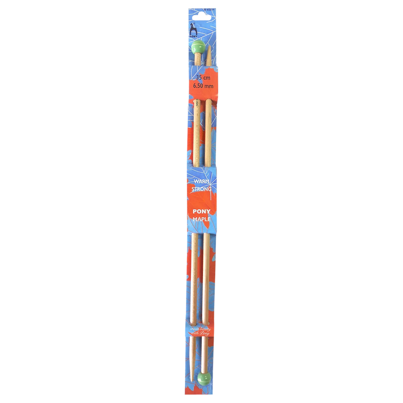 Pony Maple Single Point Knitting Needles 35cm