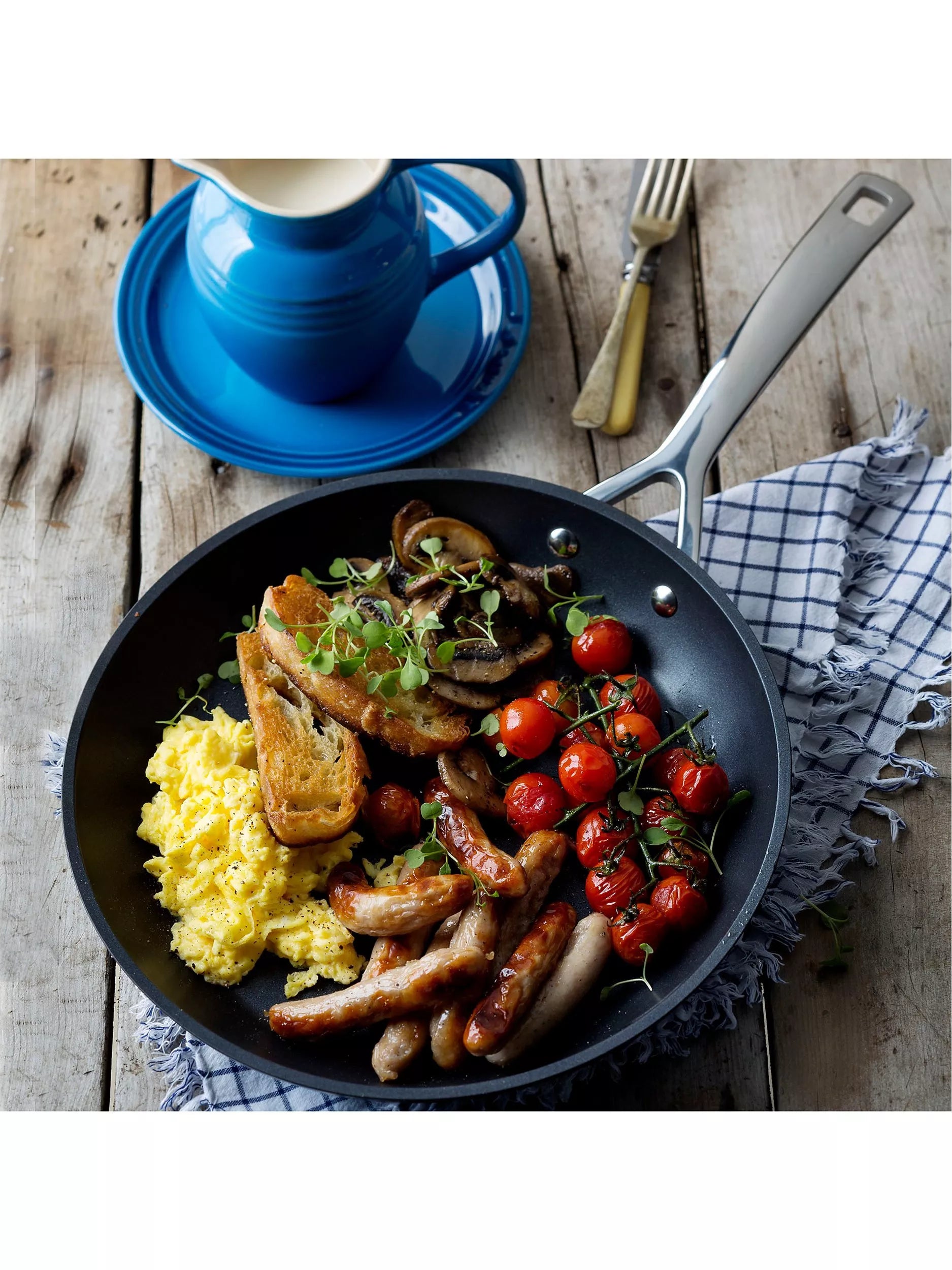 Le Creuset toughened non-stick cookware pan set, 4 piece, UK version