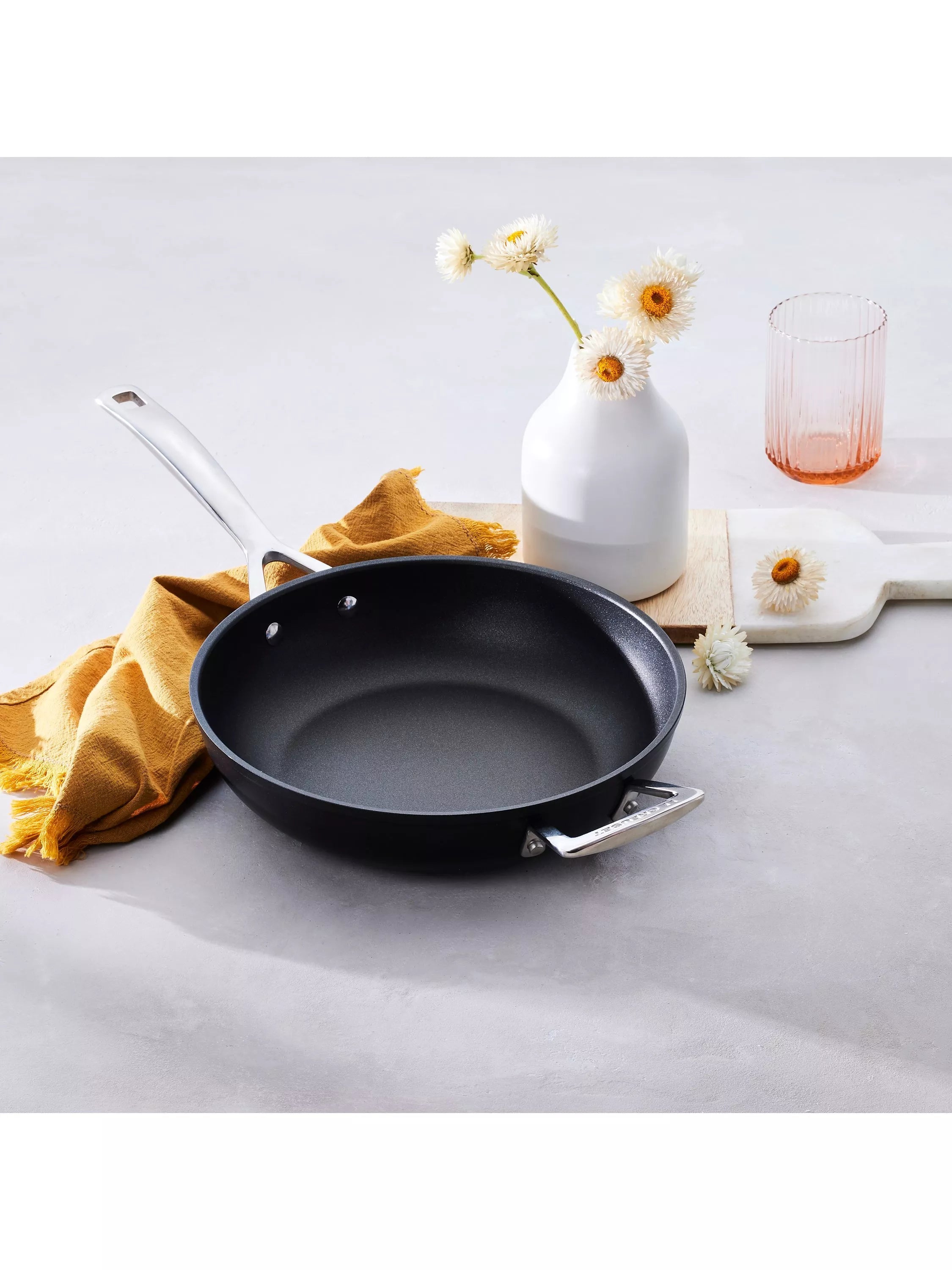 Le Creuset toughened non-stick cookware pan set, 4 piece, UK version