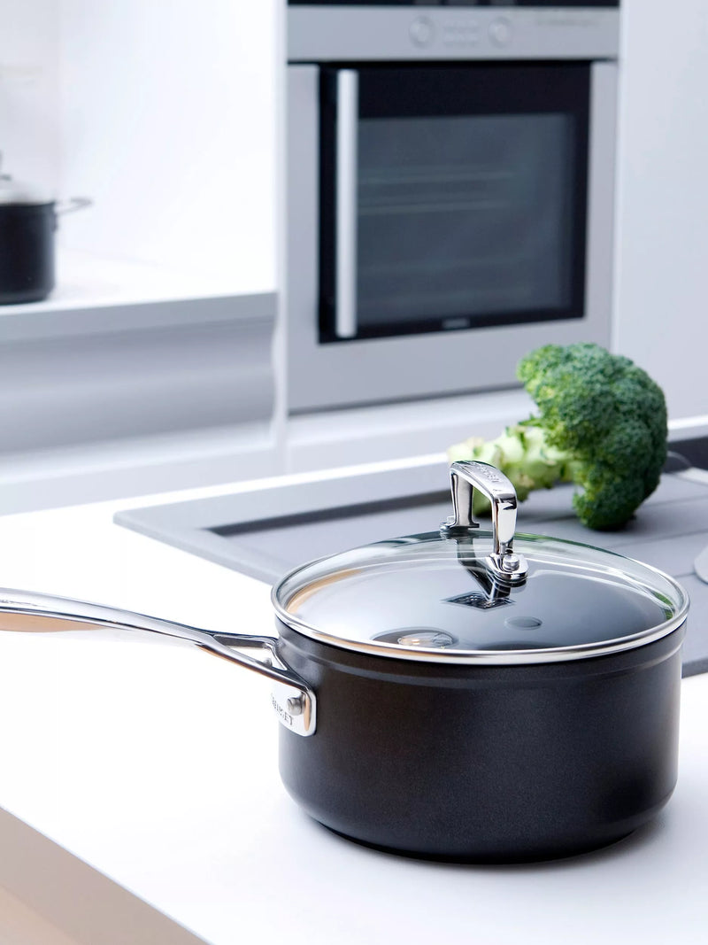 Le Creuset toughened non-stick cookware pan set, 4 piece, UK version