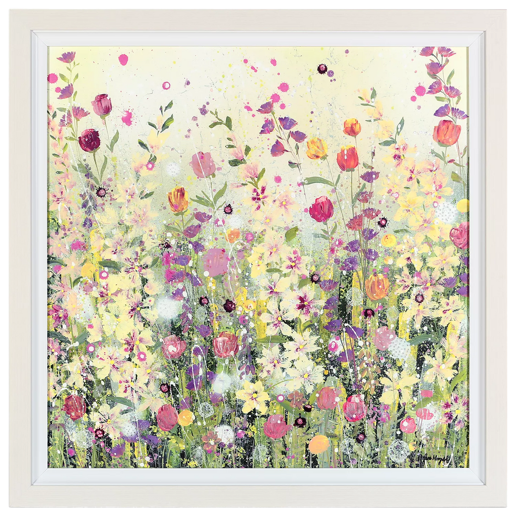 John Lewis Jane Morgan 'Summer Blooms' Embellished Framed Print, 92 x 92cm