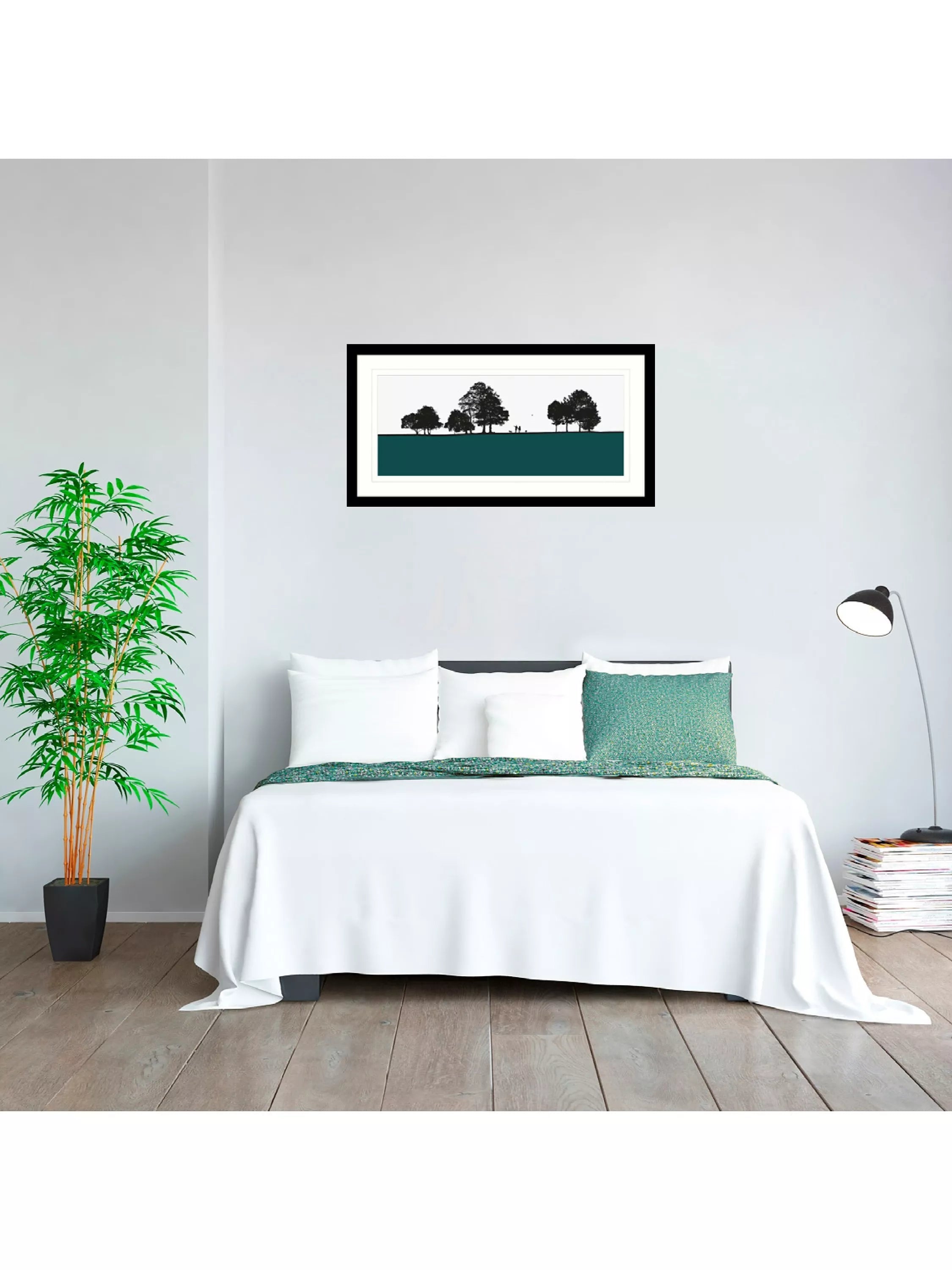 John Lewis Jacky Al-Samarraie Roundhay Park framed print, 44.5 x 84.5cm, UK version