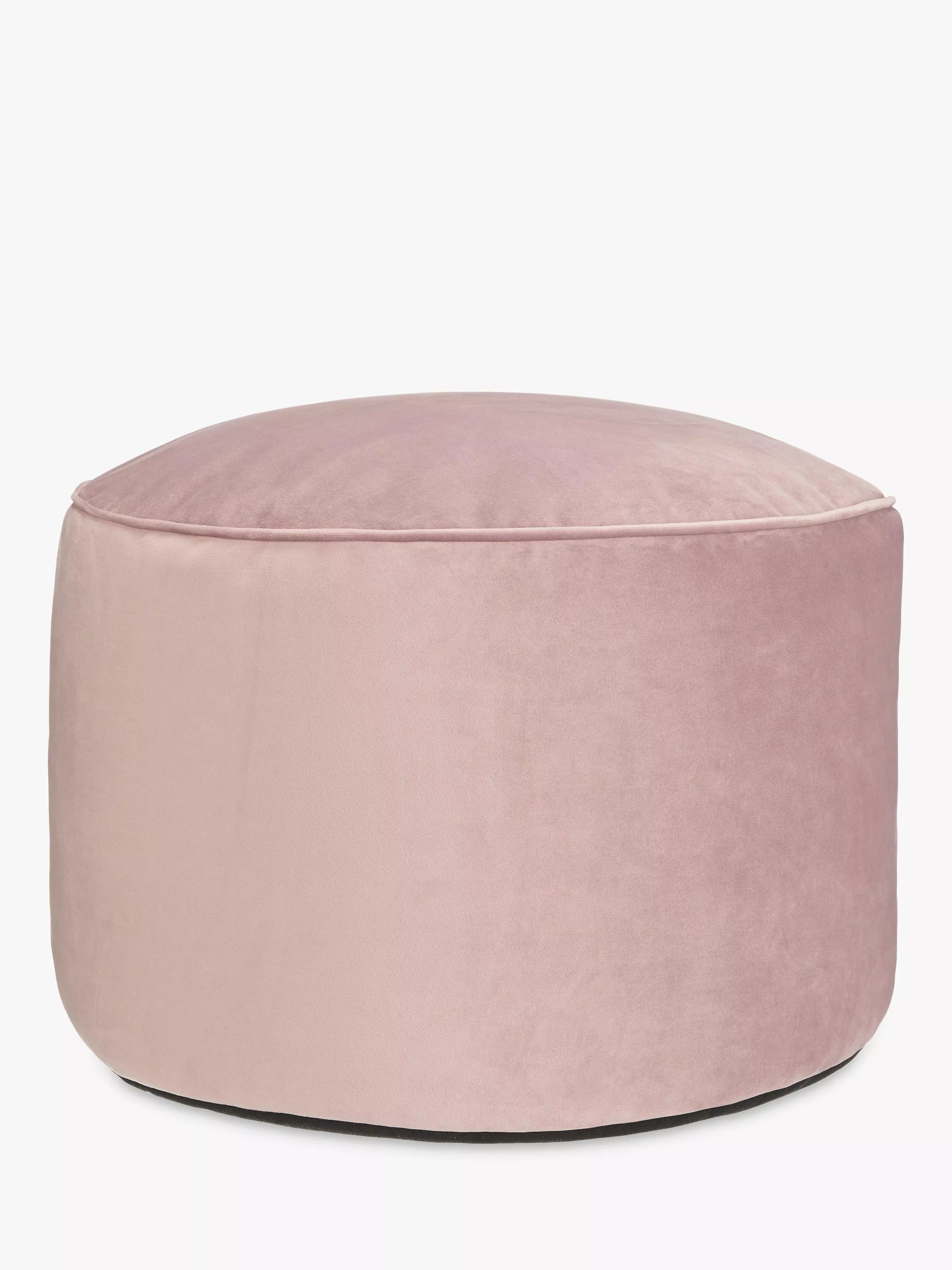 John Lewis Velvet Pouffe