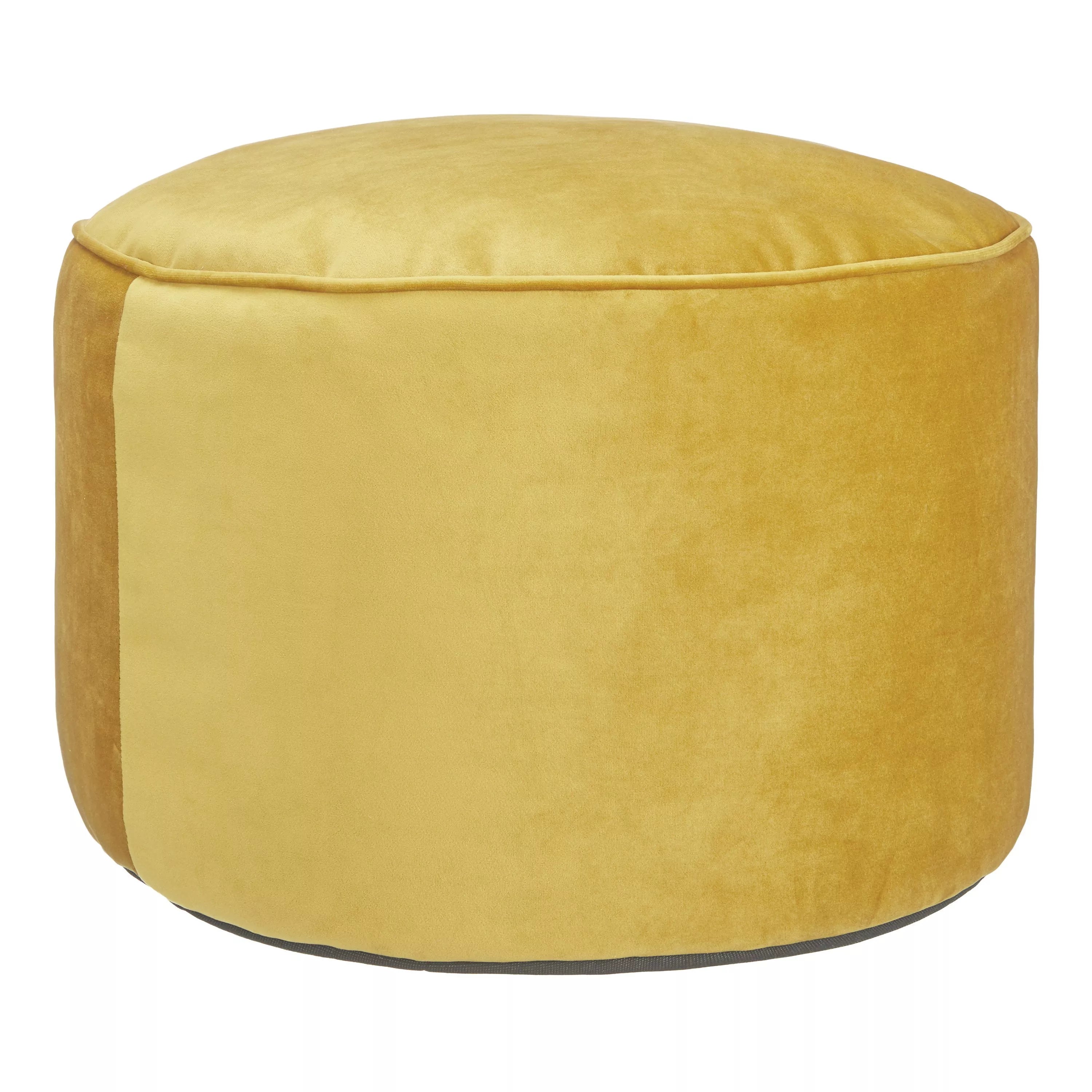 John Lewis Velvet Pouffe