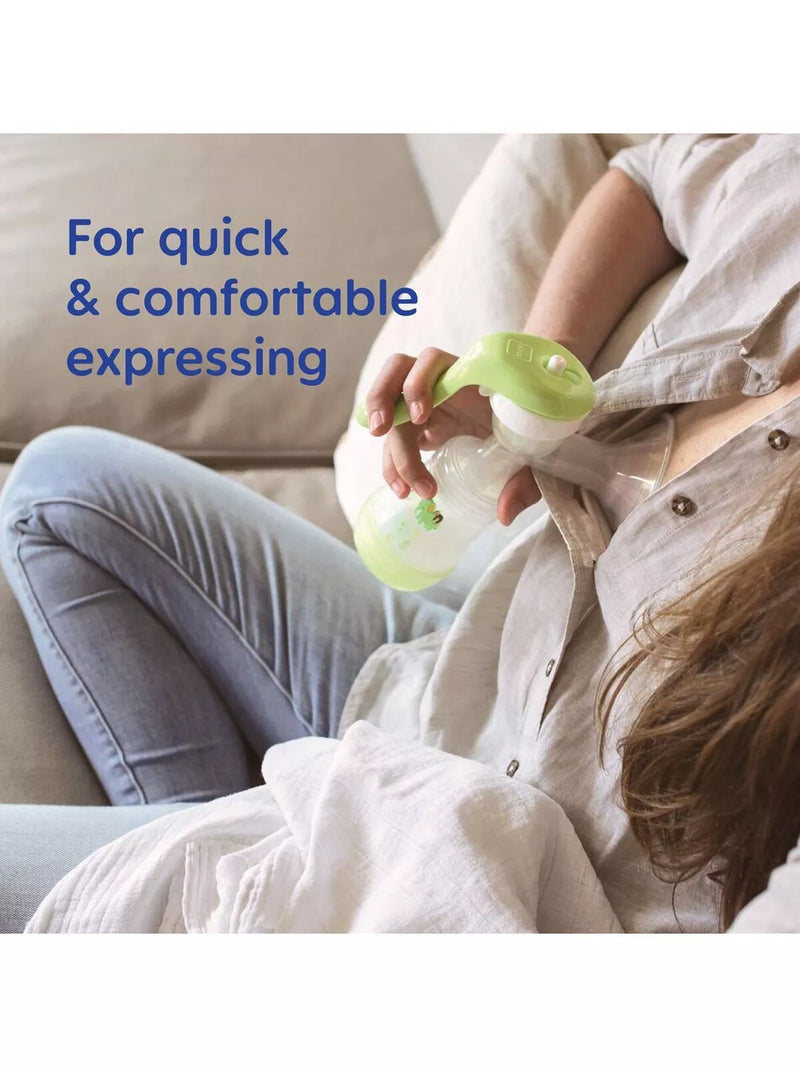 MAM manual breast pump with soft silicone funnel - British product