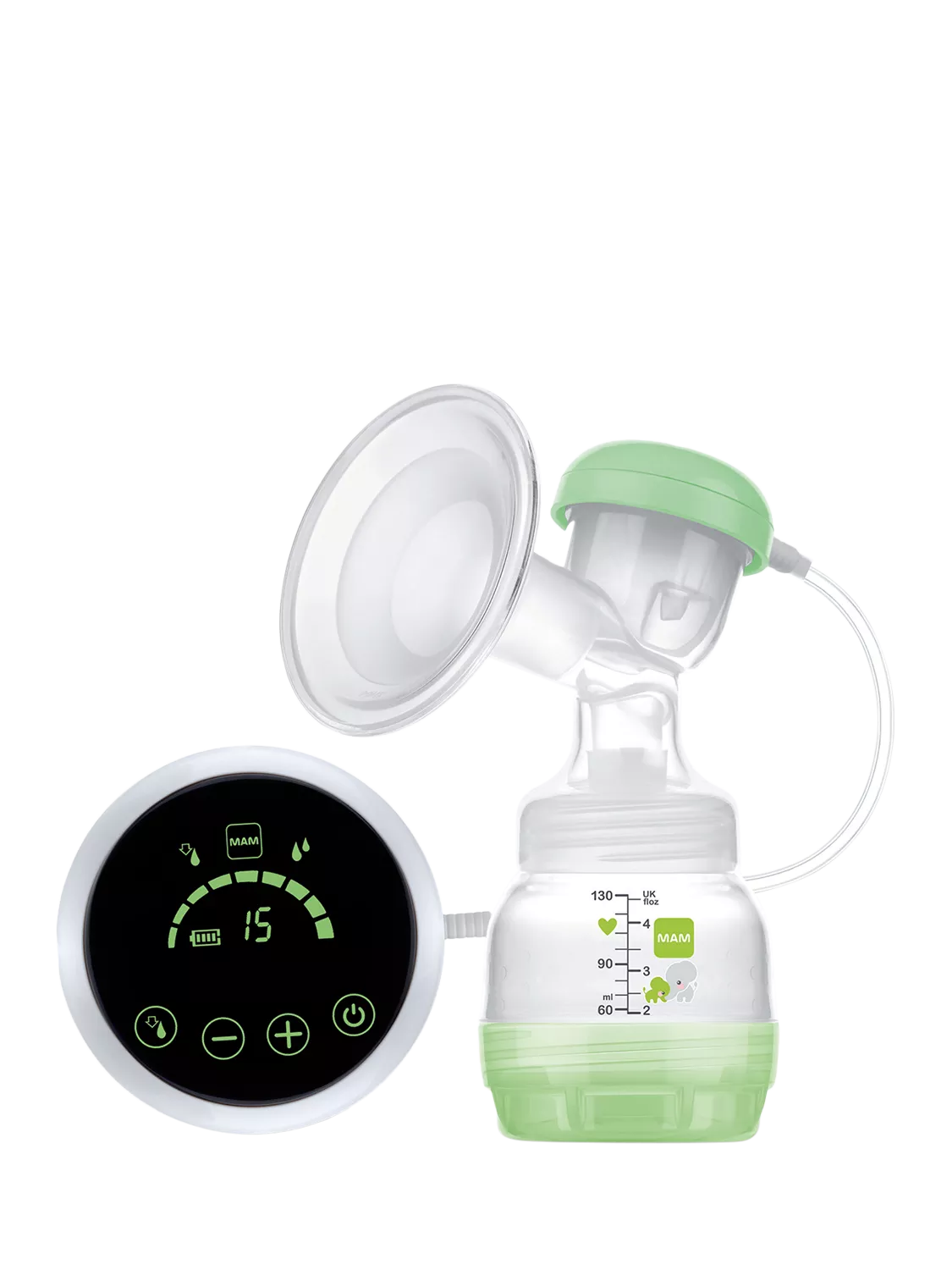 MAM 2-in-1 electric breast pump for baby feeding (British brand)
