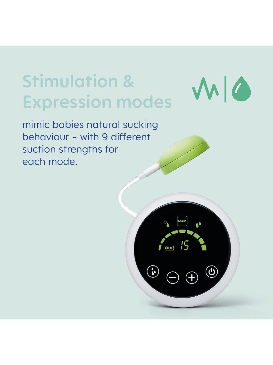 MAM 2-in-1 electric breast pump for baby feeding (British brand)