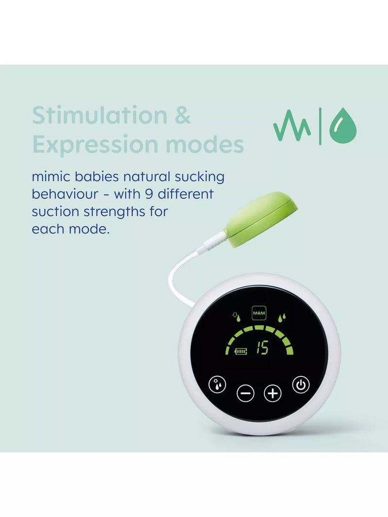 MAM 2-in-1 electric breast pump for baby feeding (British brand)