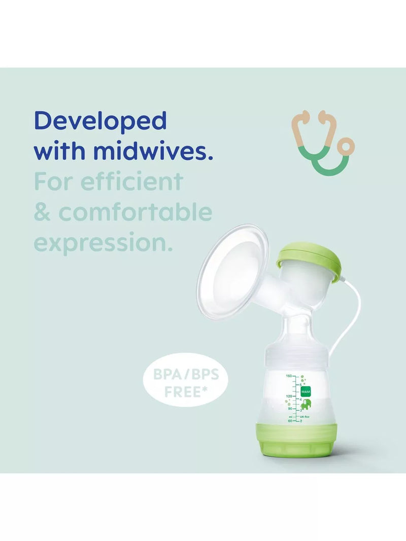 MAM 2-in-1 electric breast pump for baby feeding (British brand)