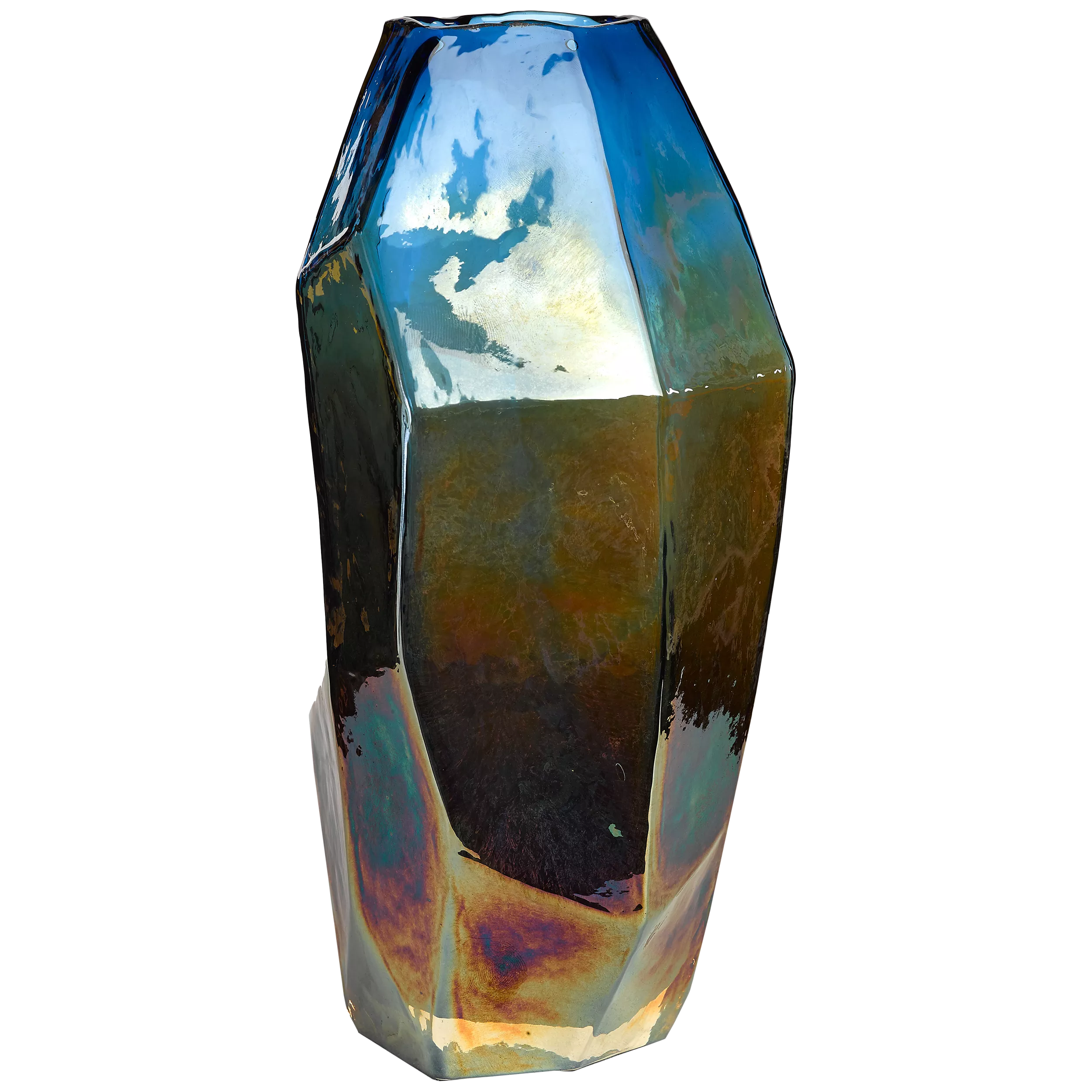 pols potten Graphic Luster Vase in Metallics, Medium 30cm height, imported from the UK