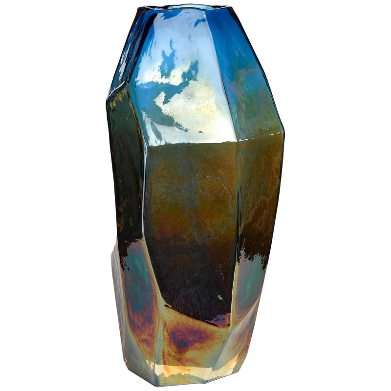 pols potten Graphic Luster Vase in Metallics, Medium 30cm height, imported from the UK