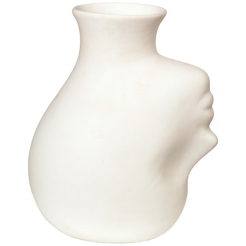 pols potten white upside down head vase H25cm, imported from the UK