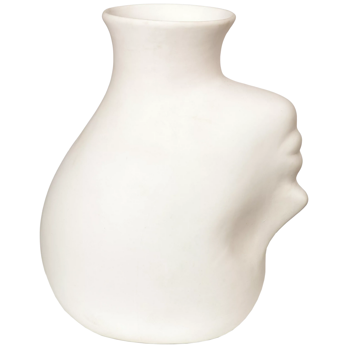 pols potten white upside down head vase H25cm, imported from the UK