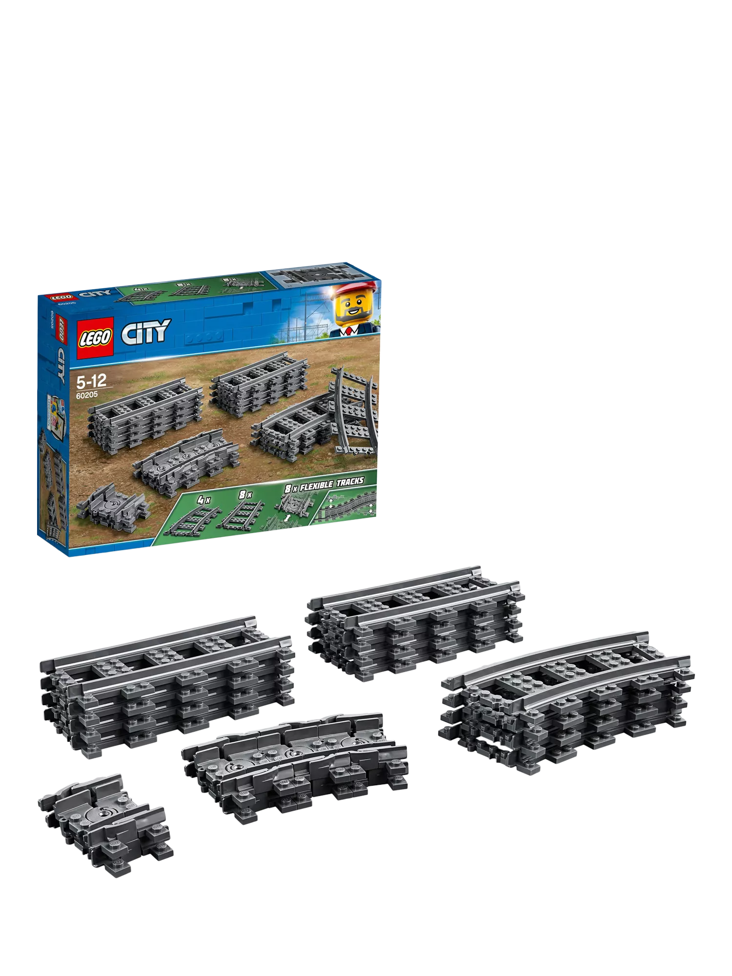 Lego City 60205 tracks, UK version
