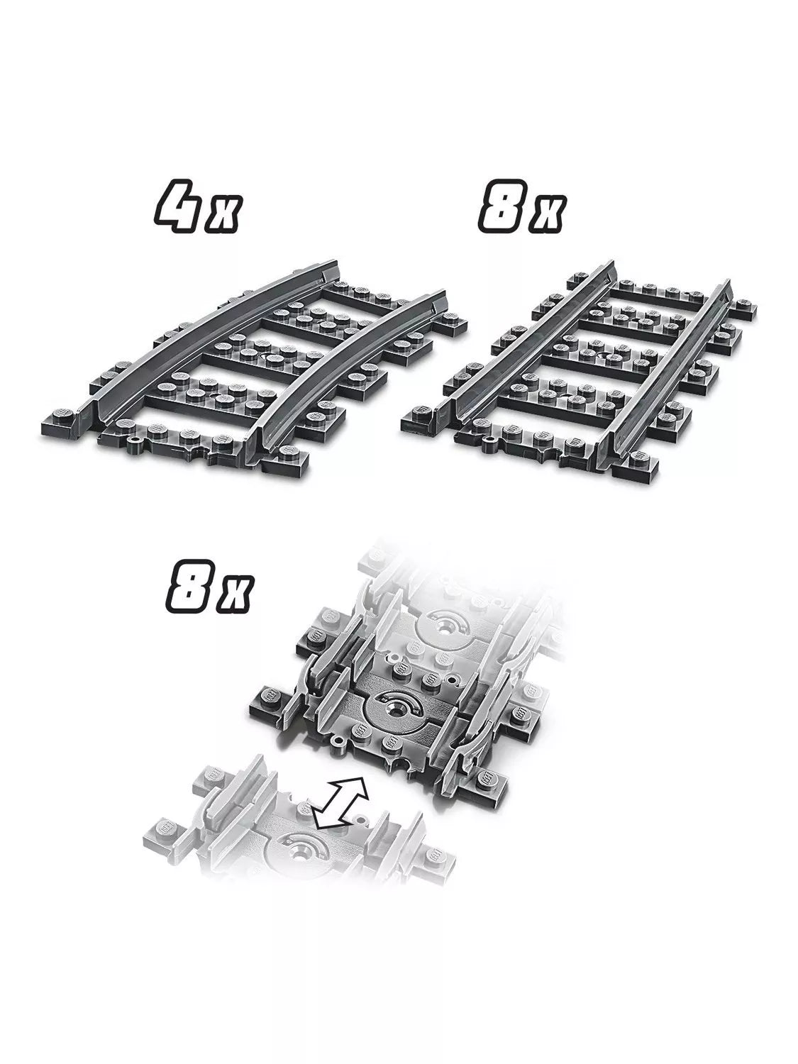 Lego City 60205 tracks, UK version
