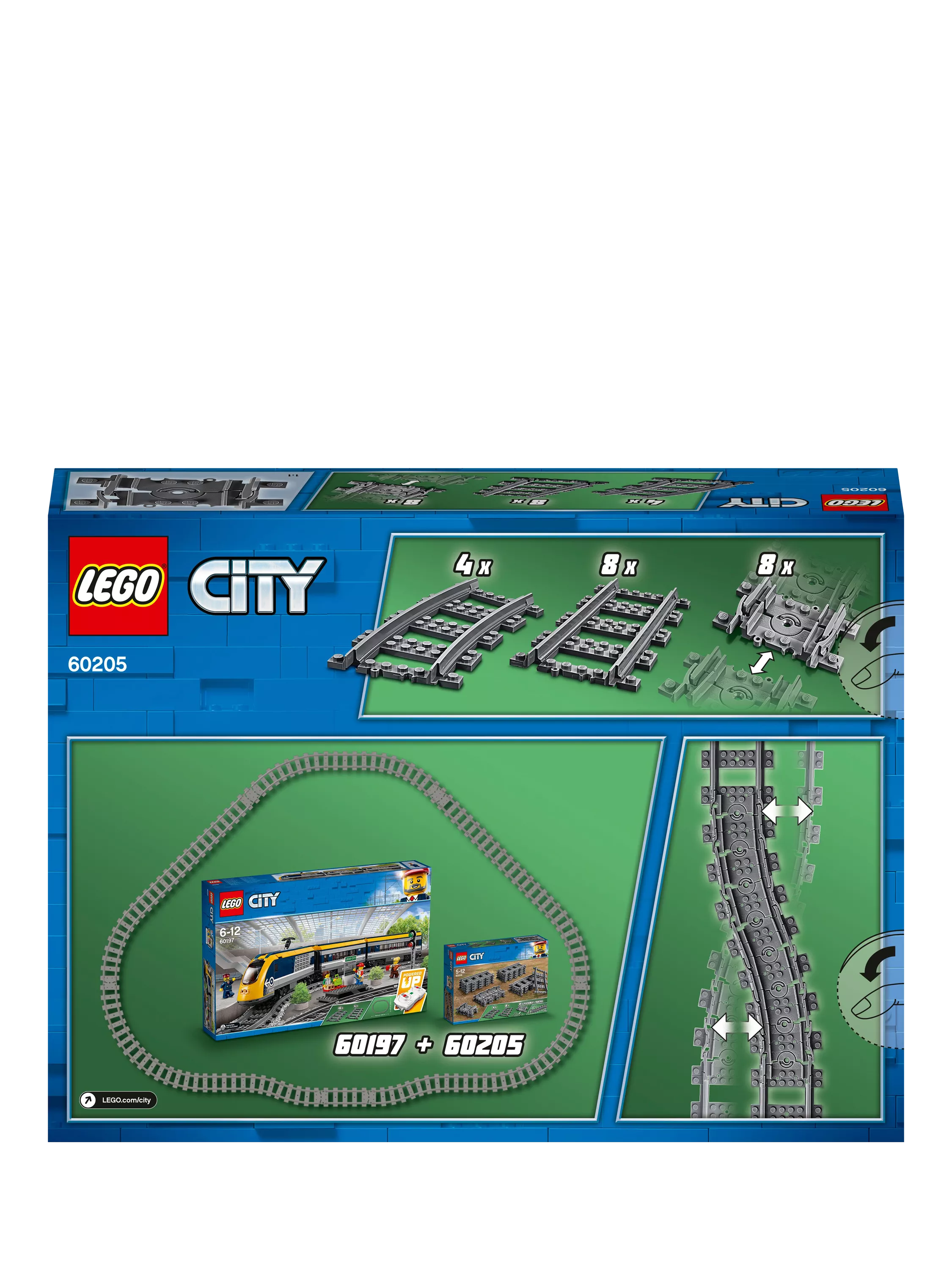 Lego City 60205 tracks, UK version