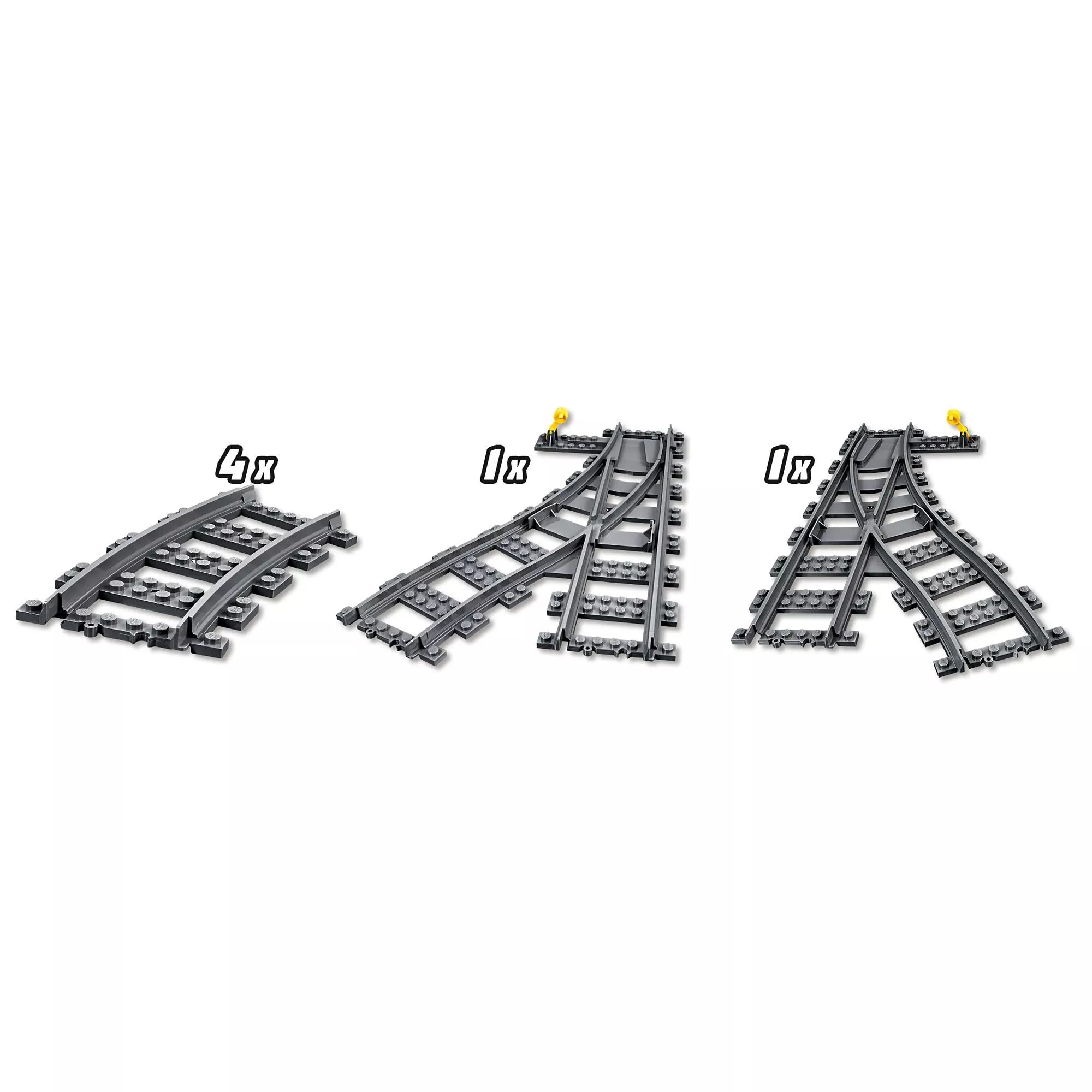 LEGO City 60238 switch tracks 8 pieces, imported from the UK