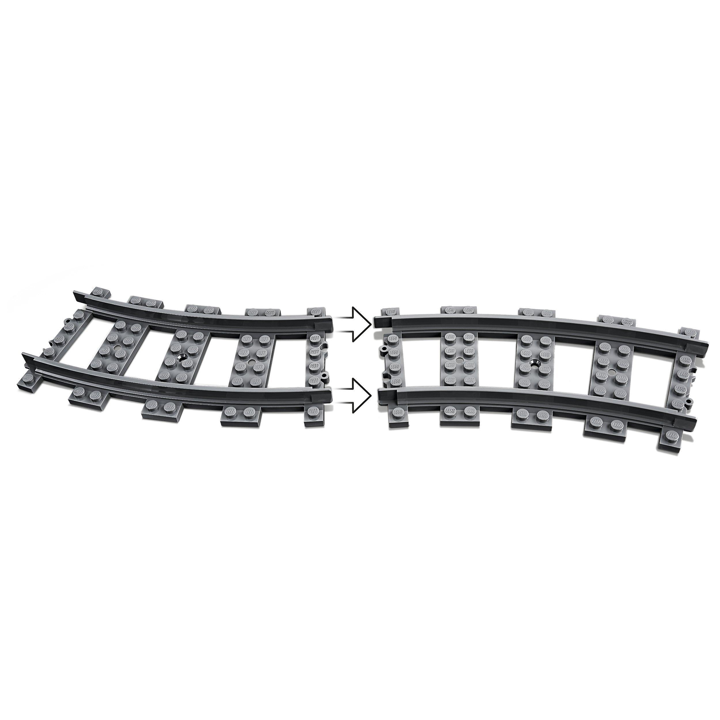 LEGO City 60238 switch tracks 8 pieces, imported from the UK