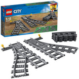 LEGO City 60238 switch tracks 8 pieces, imported from the UK