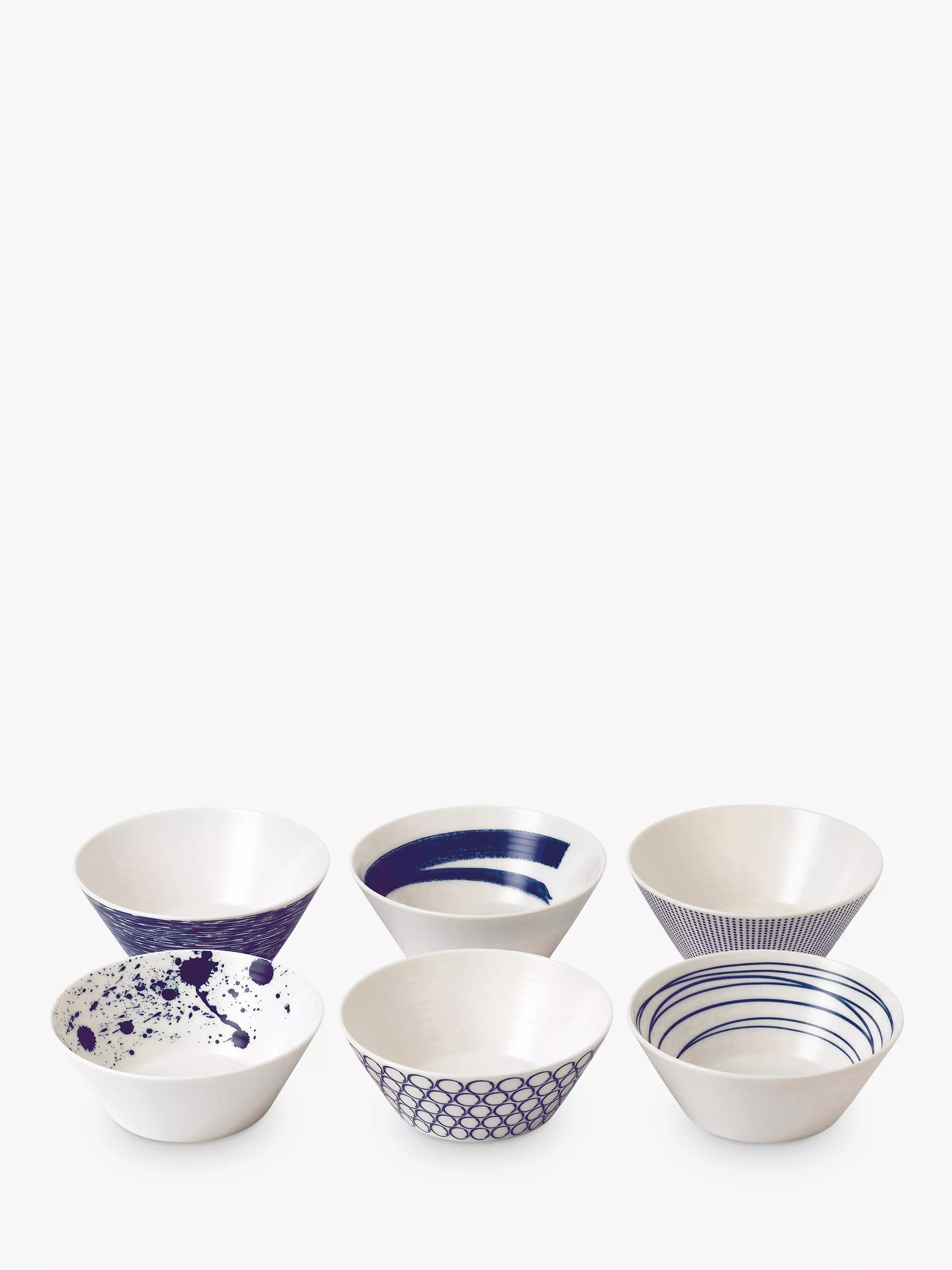 Royal Doulton Pacific porcelain bowl set 16cm blue (British brand)