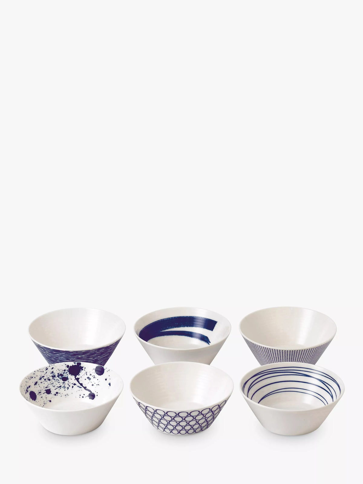 Royal Doulton Pacific porcelain bowl set 16cm blue (British brand)