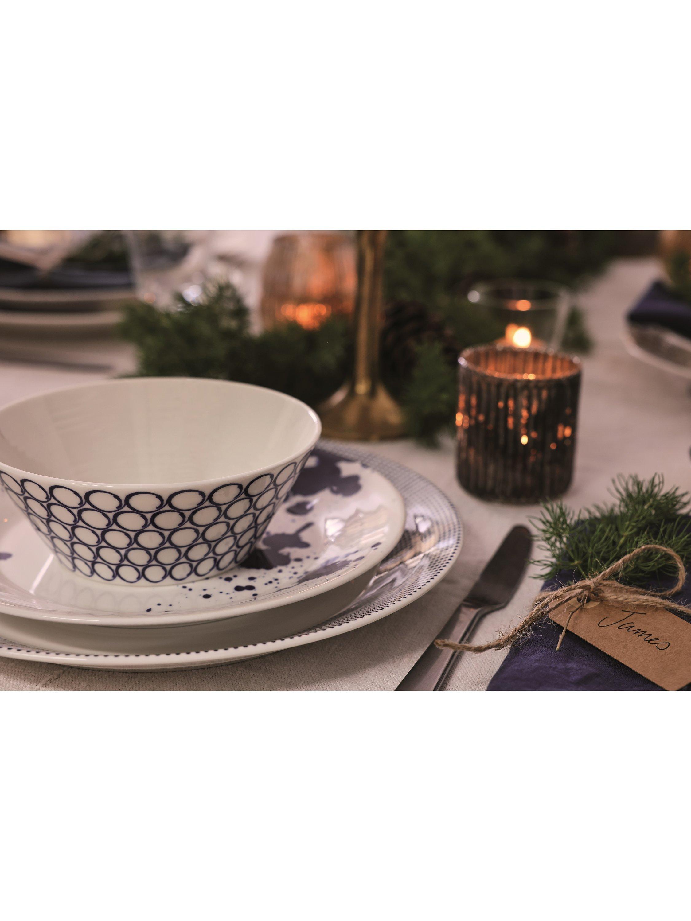 Royal Doulton Pacific porcelain bowl set 16cm blue (British brand)