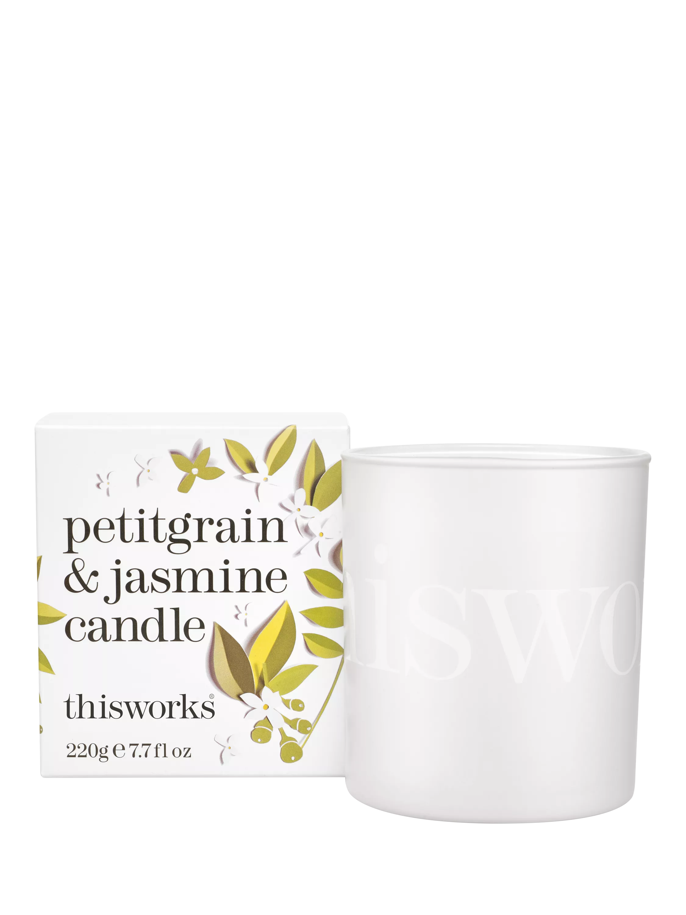 This Works scented candle Petitgrain and Jasmine limited edition 220g (British brand)