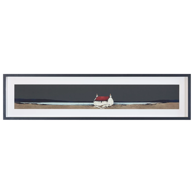 John Lewis framed print, Bruairnis Barra by Ron Lawson, 26x108cm - British product