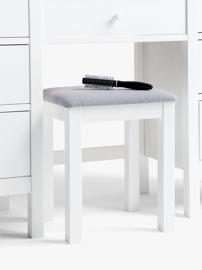 John Lewis Wilton upholstered stool with painted finish, British brand