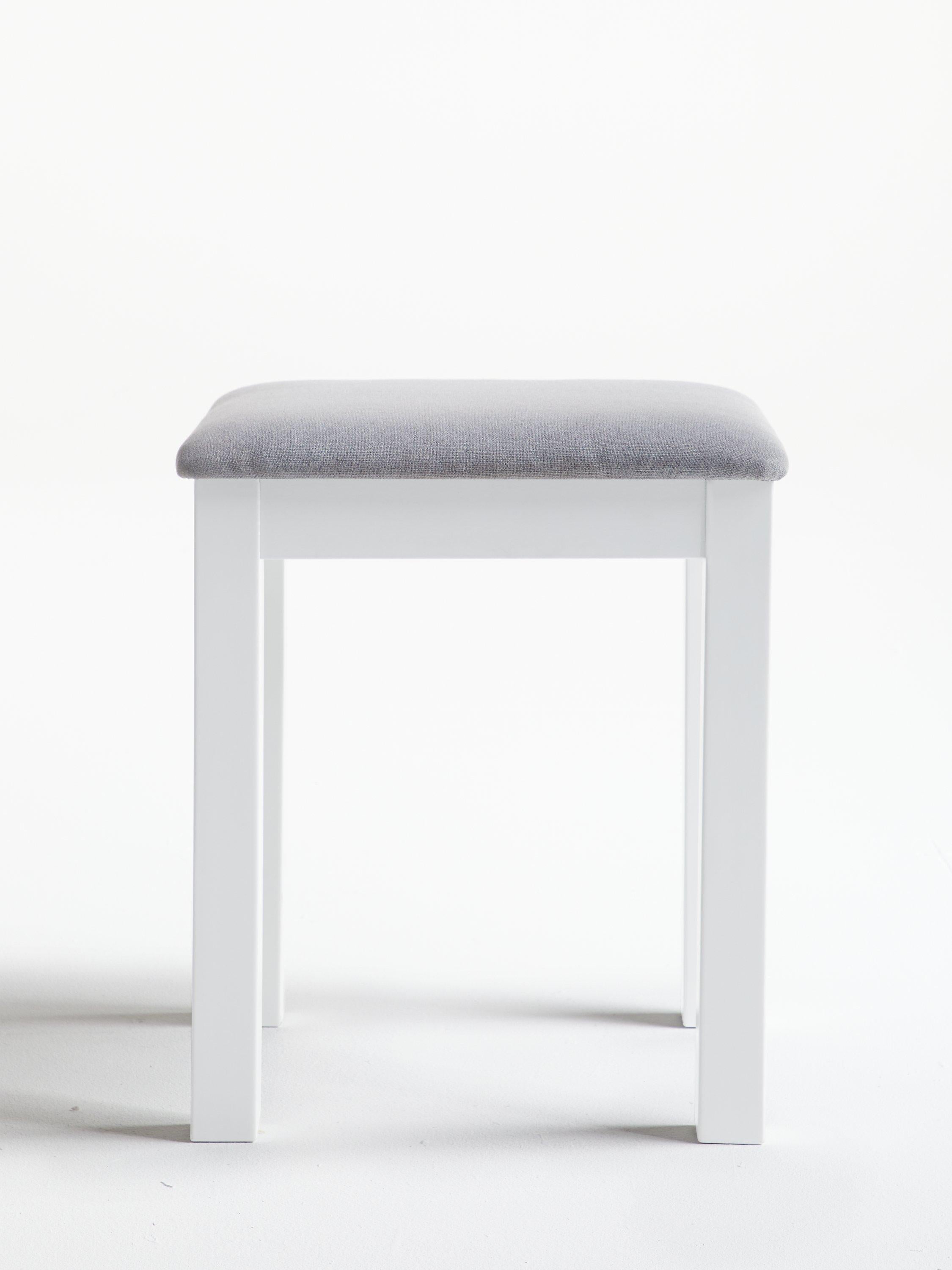 John Lewis Wilton upholstered stool with painted finish, British brand