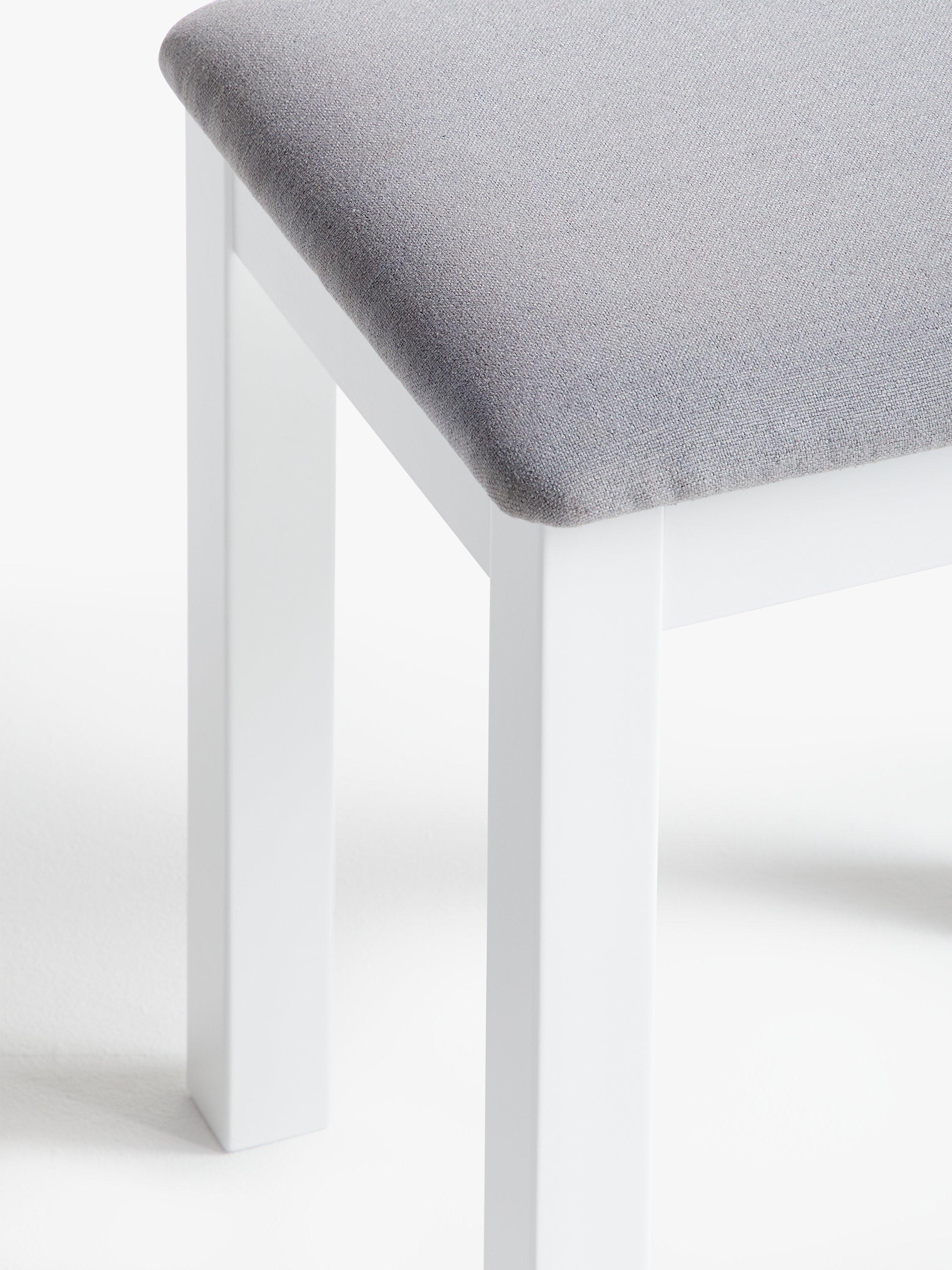 John Lewis Wilton upholstered stool with painted finish, British brand