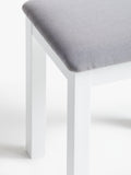 John Lewis Wilton upholstered stool with painted finish, British brand
