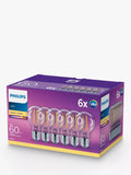 Philips 7W ES LED bulbs warm white pack of 6, UK version