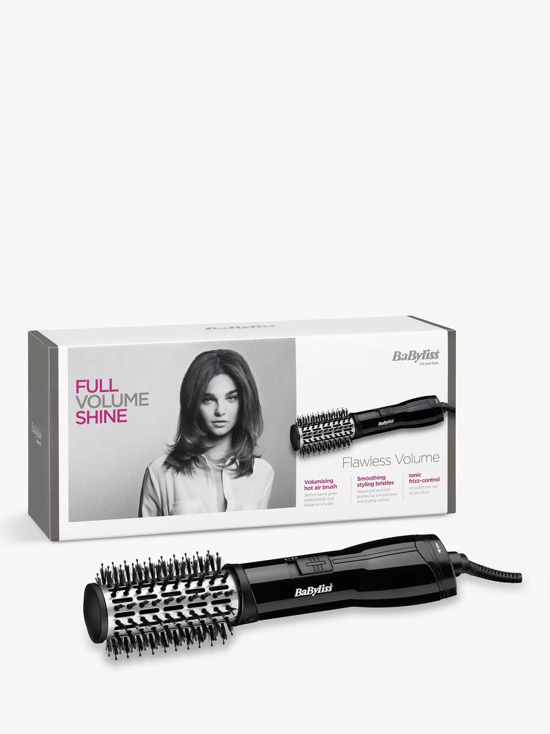 BaByliss Flawless Volume hair dryer brush in black, UK version