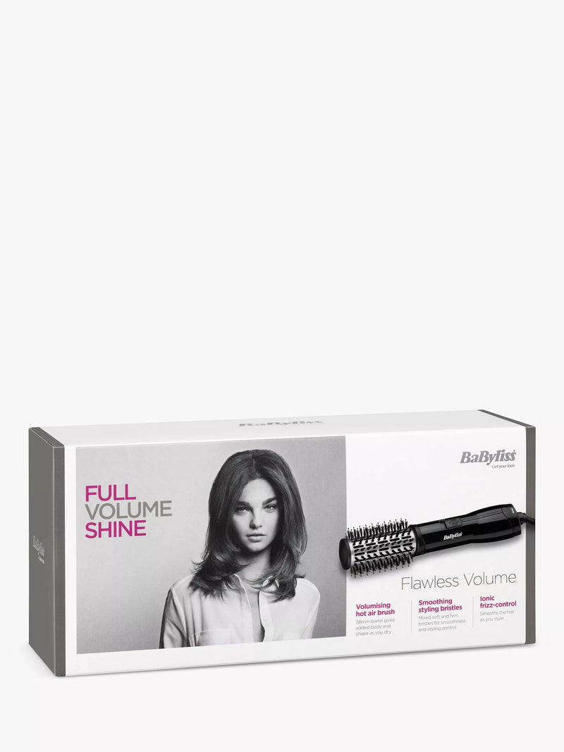 BaByliss Flawless Volume hair dryer brush in black, UK version