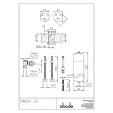 Abode hard water filter tap converter round GAC (British brand)