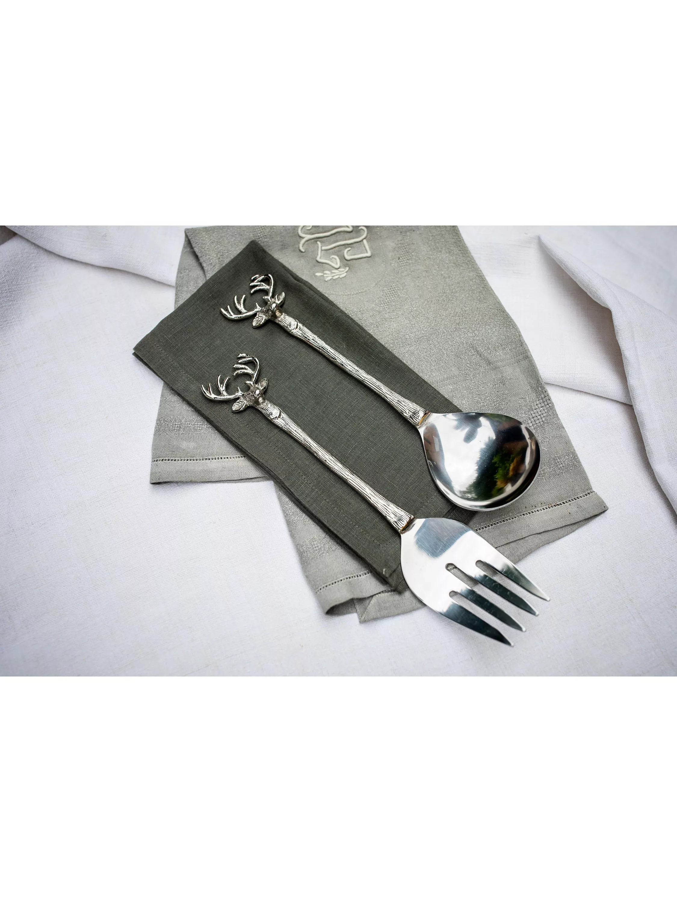 Culinary Concepts stag head salad servers - British product