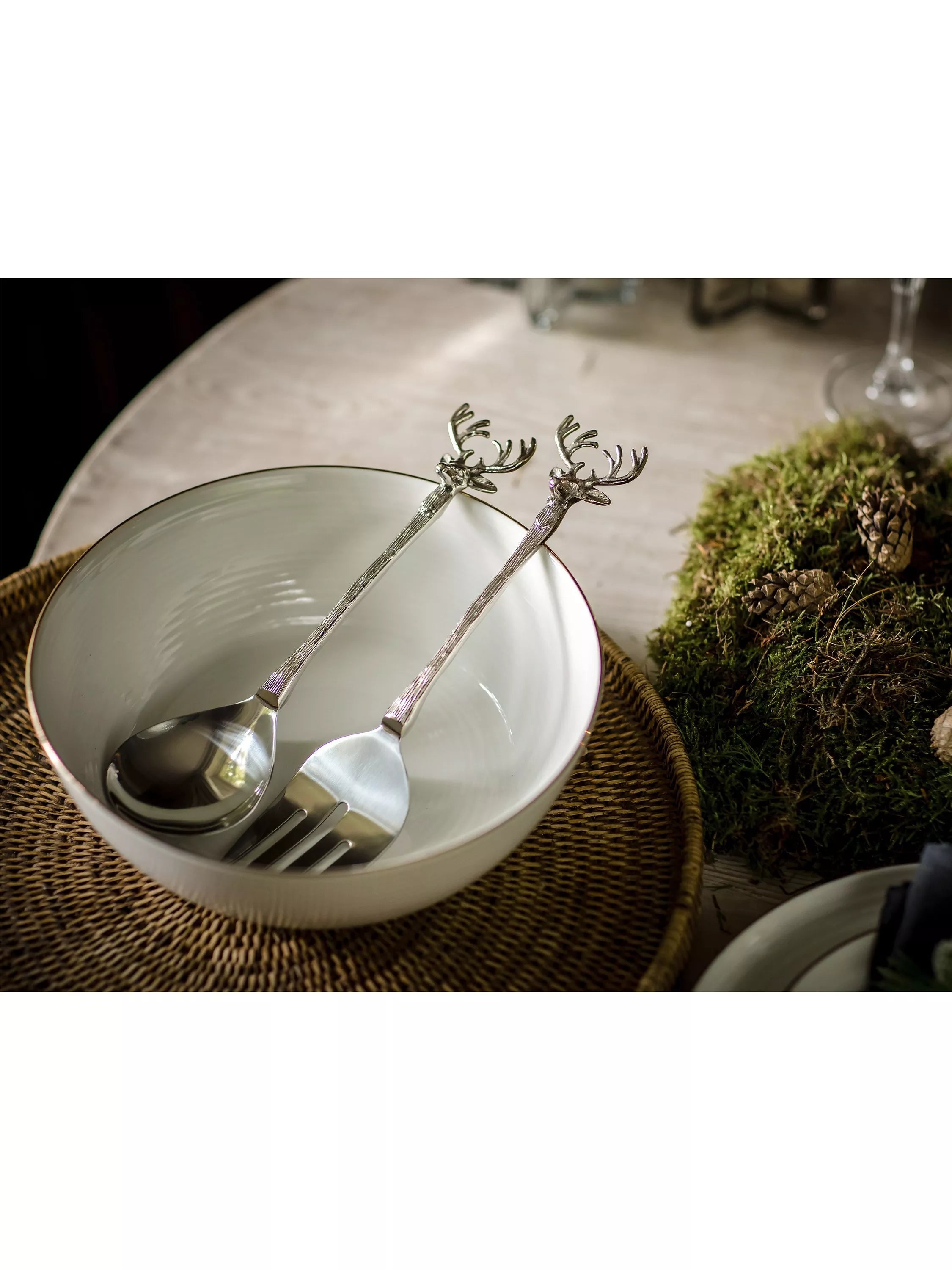 Culinary Concepts stag head salad servers - British product